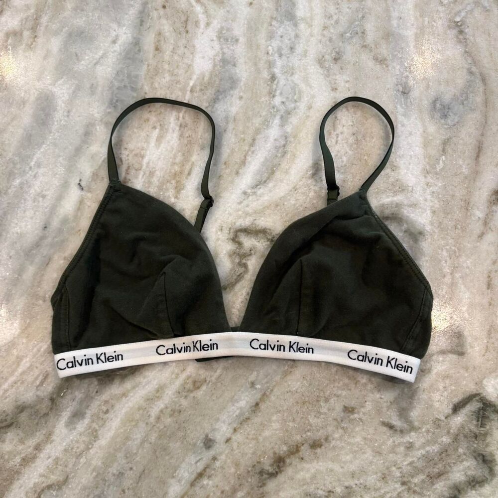 Calvin-klein Women's Green Bra